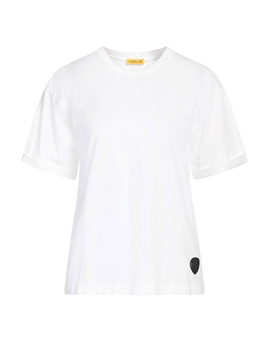 CAPPELLINI by PESERICO T-shirt White 91% Cotton, 9% Elastane