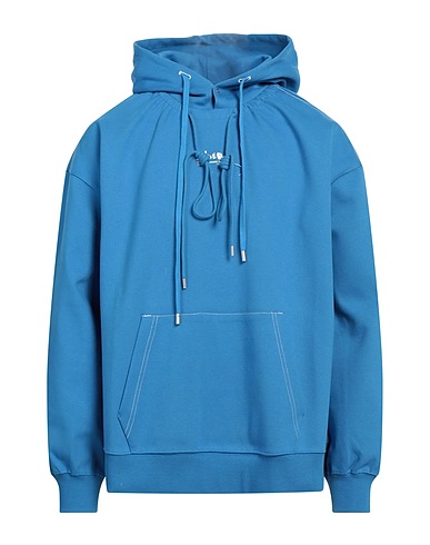 ADER ERROR Hooded track jacket  Azure 77% Cotton, 23% Polyester