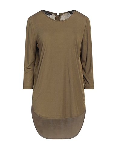 MAISON SCOTCH 티셔츠 밀리터리 그린 65% 폴리에스테르, 35% 비스코스
