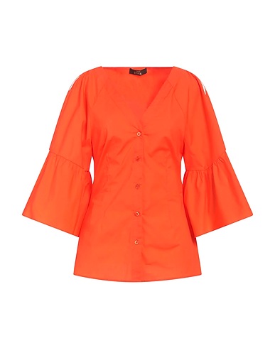 ACTITUDE by TWINSET Solid colour shirts & blouses Orange 97% Cotton, 3% Elastane