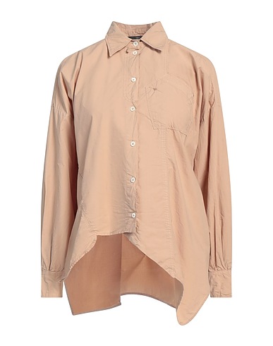 HIGH Solid color shirts & blouses Sand 100% Cotton
