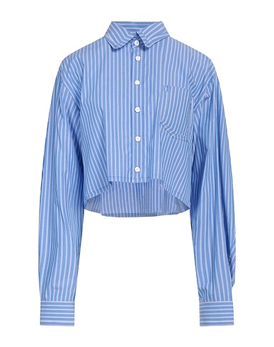 ADER ERROR Striped shirt Light blue 100% Cotton