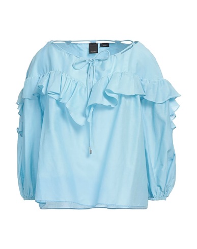 PINKO Top Celeste 80% Cotone, 20% Seta