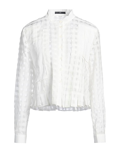 HIGH Camicia a quadri Off white 80% Cotone, 20% Seta