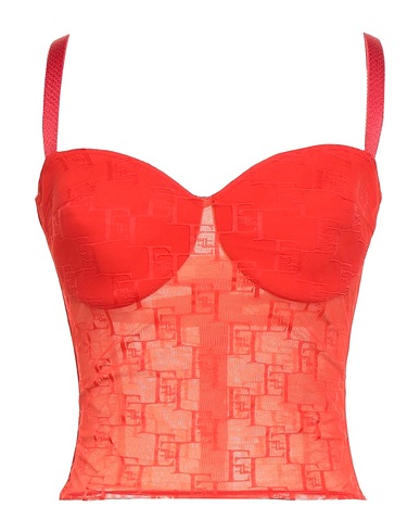 ELISABETTA FRANCHI Bustier Red 100% Polyamide, Elastane