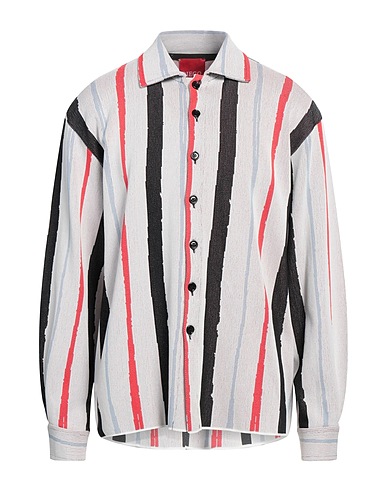 DIEGO MARQUEZ Striped shirt Off white 65% Viscose, 35% Polyamide
