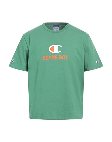 BEAMS® by CHAMPION® T-shirt Verde 100% Cotone