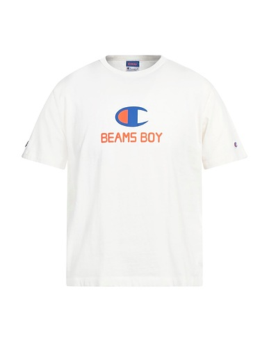 BEAMS® by CHAMPION® T-shirt White 100% Cotton