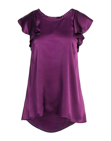 1-ONE Top Dark purple 75% Acetate, 25% Silk