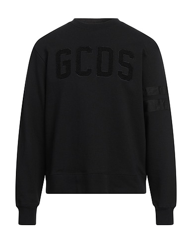 GCDS Sweatshirt Black 100% Cotton