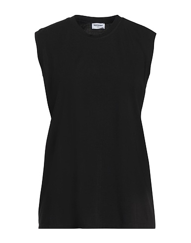 RUE DU BAC T-shirt NERO 55% Viscose, 40% Polyamide, 5% Elastane