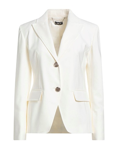 LIU •JO Giacca Off white 49% Cotone, 48% Poliammide, 3% Elastan