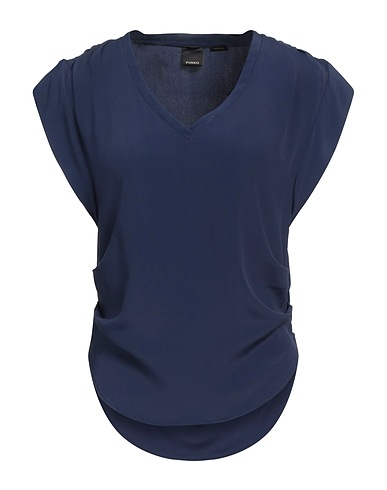 PINKO Top Navy blue 76% Acetate, 24% Silk