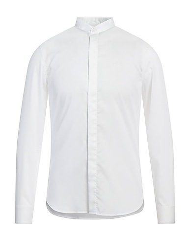 ARMANI EXCHANGE Solid colour shirt OFF WHITE 70% Lyocell, 30% Polyester