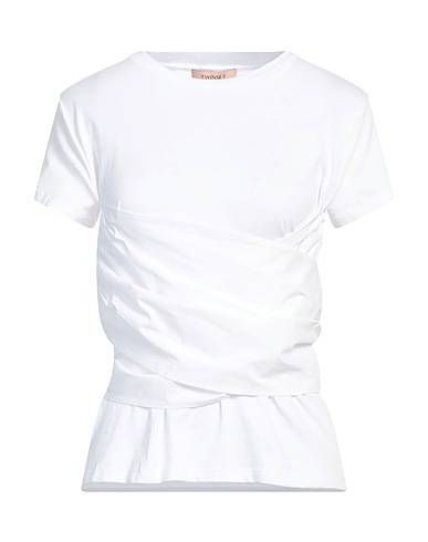 TWINSET T-shirt White 94% Cotton, 6% Elastane