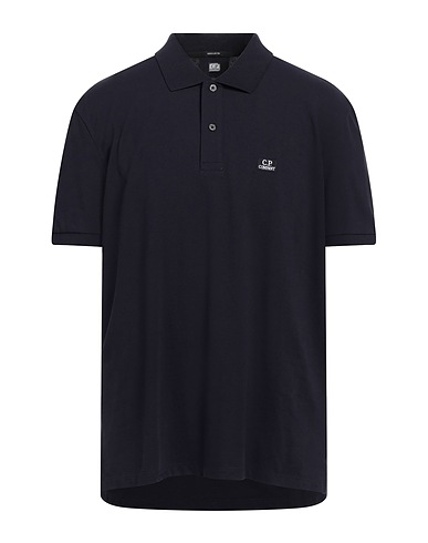 C.P. COMPANY Polo shirt Midnight blue 95% Cotton, 5% Elastane