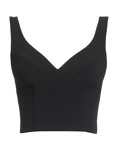 PINKO Top Black 96% Polyester, 4% Elastane