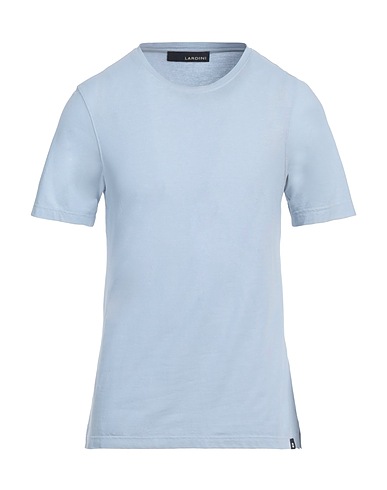 LARDINI Basic T-Shirt Hellblau 100% Baumwolle