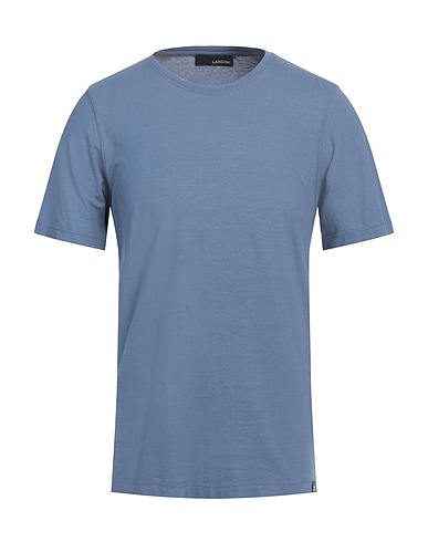 LARDINI Basic T-Shirt Pastel blue 100% Cotton
