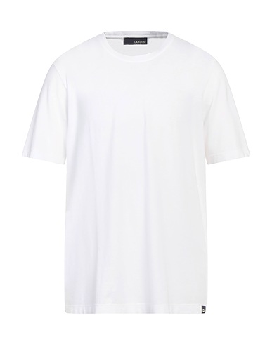 LARDINI Basic T-Shirt Weiß 100% Baumwolle