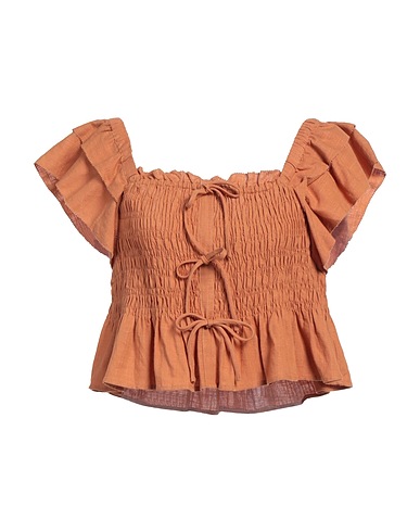 SUNCOO Top Camel 70% Viscose, 30% Linen