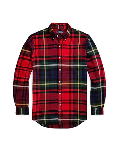 POLO RALPH LAUREN Checked shirt CLASSIC FIT PLAID FLANNEL SHIRT
 Red 100% Cotton