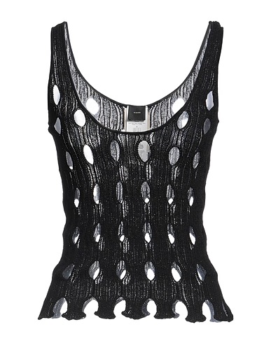 PINKO Vest Black 63% Viscose, 37% Polyamide