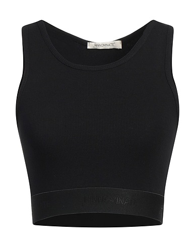 HINNOMINATE Top Black 97% Cotton, 3% Elastane