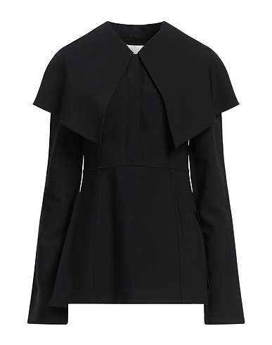 JIL SANDER Top Black 46% Viscose, 46% Virgin Wool, 8% Silk