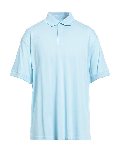 Y-3 Polo shirt Sky blue 100% Cotton