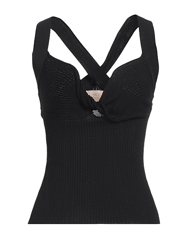 KAOS JEANS Top Black 65% Viscose, 35% Polyamide