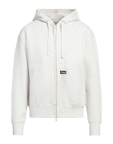 GRAMICCI Hooded track jacket  Cream 100% Cotton, Polyurethane