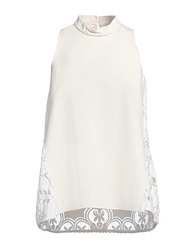 1-ONE Top Avorio 65% Viscosa, 30% Poliammide, 5% Elastan, Cotone