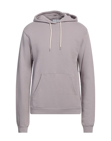 JOHN ELLIOTT Hooded sweatshirt Light grey 100% Cotton, Polyurethane
