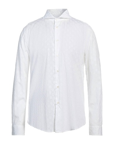 BRIAN DALES Solid color shirt White 100% Cotton