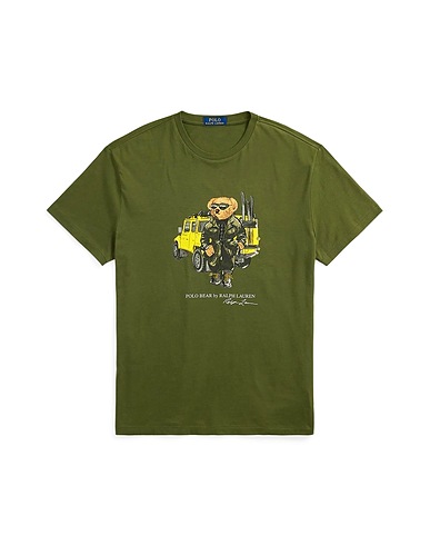 POLO RALPH LAUREN T-shirt Classic Fit Polo Bear Jersey T-Shirt
 Military green 100% Cotton