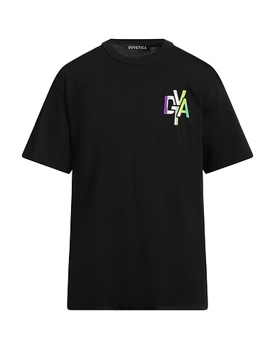 DUVETICA T-shirt Black 100% Cotton