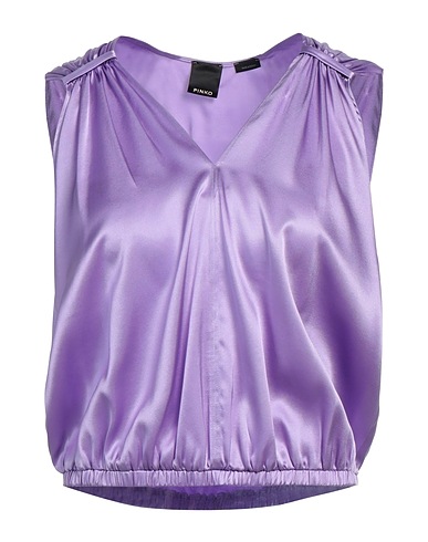 PINKO Top Mauve 94% Silk, 6% Elastane