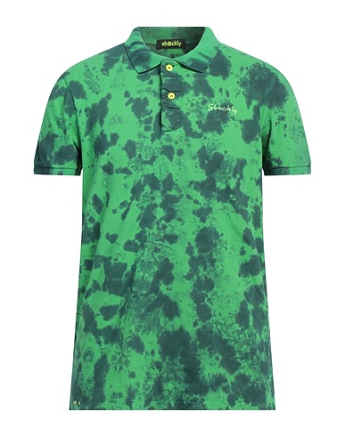 SHOCKLY Polo shirt Green 95% Cotton, 5% Elastane