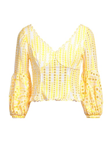 CHARO RUIZ IBIZA Top Yellow 70% Cotton, 30% Polyester