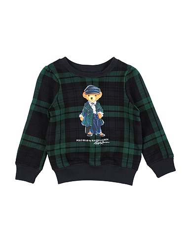 POLO RALPH LAUREN Sweatshirt Sweatshirt Dark green 88% Cotton, 12% Polyester