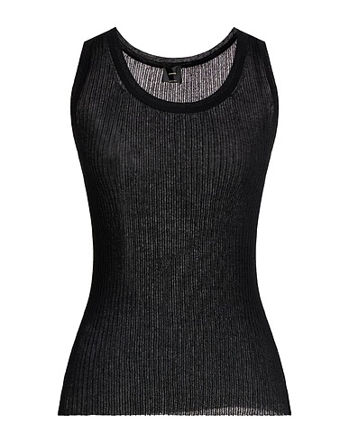 PINKO Top Black 90% Cotton, 10% Polyamide