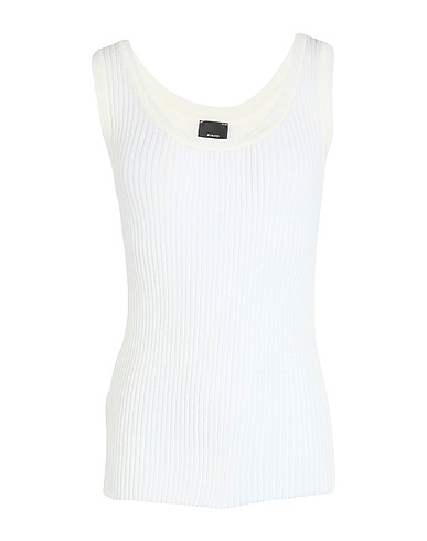 PINKO Vest Off white 90% Cotton, 10% Polyamide