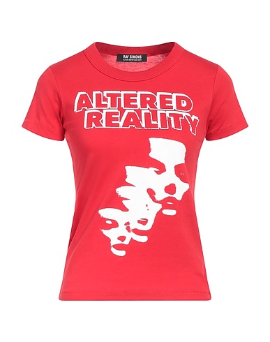 RAF SIMONS T-shirt Red 100% Cotton