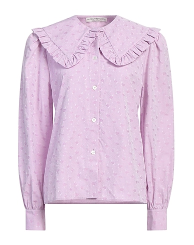 ALESSANDRA RICH Solid colour shirts & blouses 100% Cotton