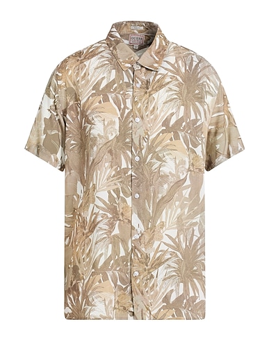 GUESS Hemd mit Muster Khaki 100% Viskose