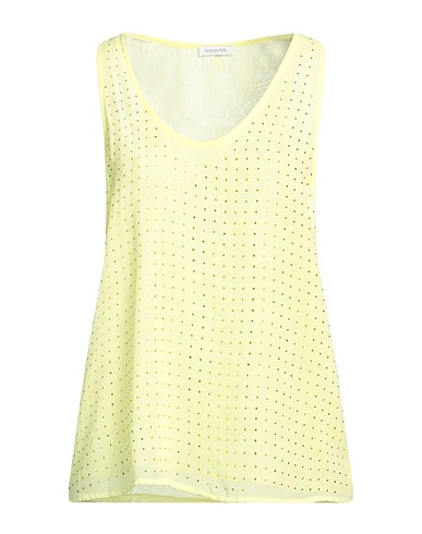 PATRIZIA PEPE Top Yellow 100% Polyester, Glass