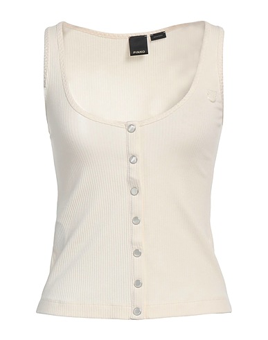 PINKO Canotta Avorio 48% Cotone, 48% Lyocell, 4% Elastan