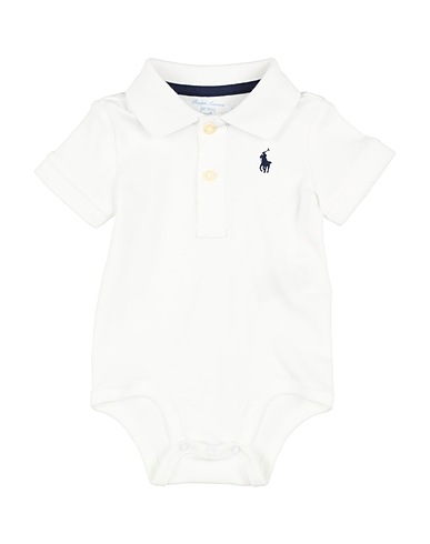 POLO RALPH LAUREN Baby bodysuit White 100% Cotton