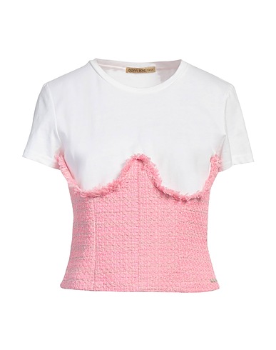 DENNY ROSE T-shirt Pink 100% Polyester, Cotton